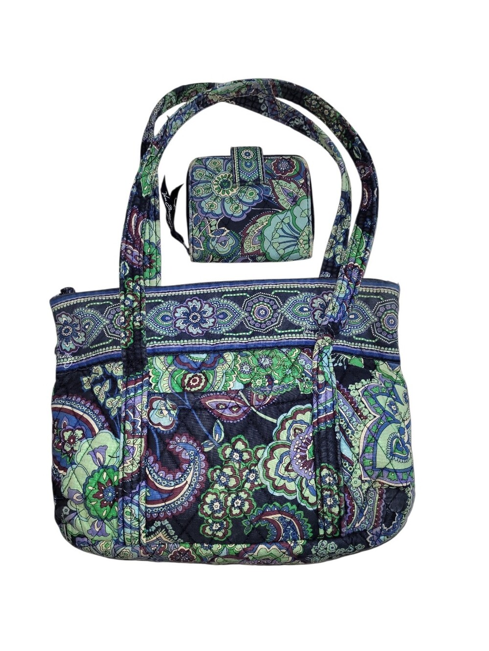 Vera Bradley Rhapsody Tote Bag & Matching Wallet